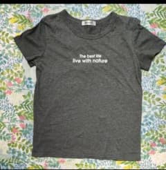 TM-PARTY ロゴプリント 半袖Tシャツ グレーのサムネイル