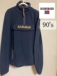 90年代トルコ製NAPAPIJRI ナパピリ ハーフジップ フリースジャケット