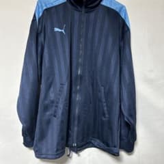 PUMA ネイビー ストライプ ジャージ Lサイズ - メルカリ