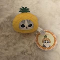 【新品未使用】お値下げmofusand フルーツにゃんミニがまぐち パイナップルのサムネイル