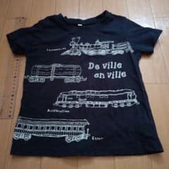 電車好きなお子様に。紺色110cmサイズ Tシャツ 西松屋のサムネイル