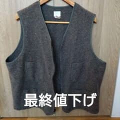 ポストオーバーオールズFleece VestTrashed Wool Base - メルカリ