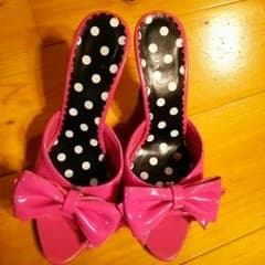 夢展望～ウエッジソール♪ 濃いピンクリボン♪♪のサムネイル