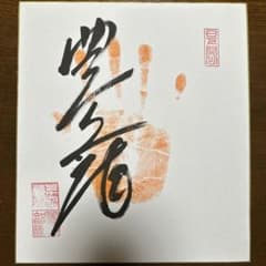 大相撲　豊昇龍　肉筆　手形　サイン　サイン色紙　直筆サイン　横綱 横綱豊昇龍関 肉筆手形 サイン色紙 大相撲 コレクション 日本相撲協会
