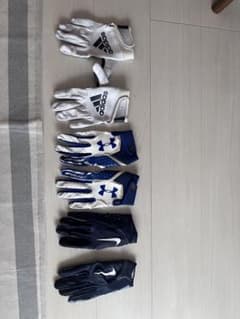 アメフト グローブ 3点セット adidas UA NIKEのサムネイル