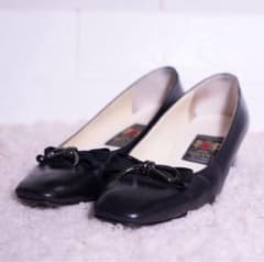 MIHAMA バレエシューズ ブラック リボンのサムネイル
