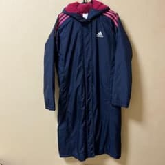 adidas ベンチコート ネイビー/ピンクのサムネイル