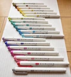 ZEBRA MILDLINER マイルドライナー 19色セットのサムネイル