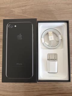 iPhone7 Plus 128GB ブラック 本体 外箱・充電ケーブル付き 純正・未使用付属品】iPhone 7 空箱＋充電器・ケーブルセット - メルカリ