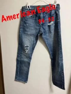 アメリカンイーグル AmericanEagle ダメージスキニー レア 浅い色のサムネイル