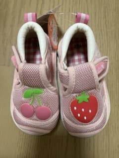 ベビーサンダル 13.0cm ピンク いちご さくらんぼのサムネイル