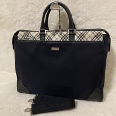 美品 バーバリー ブラックレーベル ブリーフケース ノバチェック2way