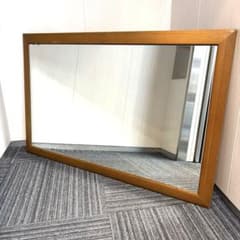 ジ8239⭐ 木製　鏡　ウッド　姿見　全身ミラー　特大　111×71 ジ8239⭐ 木製 鏡 ウッド 姿見 全身ミラー 特大 111×71 - メルカリ