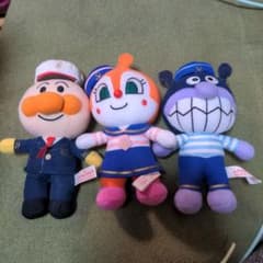 アンパンマン ぬいぐるみ 3体セット　アンパンマンミュージアム品限定のサムネイル