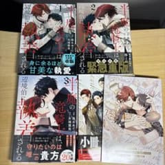 半魔の竜騎士は辺境伯に執着される　4巻セット＋特典付き　まとめ売りのサムネイル