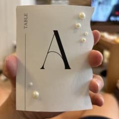 結婚式テーブルナンバーA〜I 付属クリップ付きのサムネイル