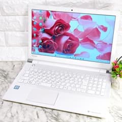 美品✨Windows11✨新品爆速SSD✨薄型ノートパソコン白✨カメラ