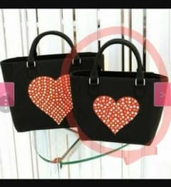 新品♥ハートスタッズハンドバッグのサムネイル