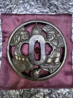 鍔(鐔)　古金工　桃山時代 鐔(鍔)古金工桃山時代