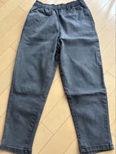 未使用　GU キッズ ロングデニム ブラック 130のサムネイル