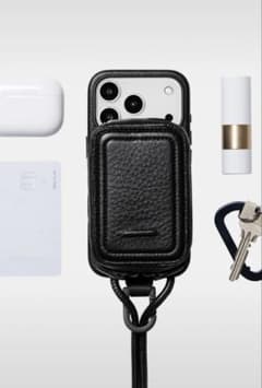 objcts iPhone17ケースマイクロバッグ黒ブラックのサムネイル