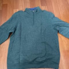 IZOD Saltwater ハーフジップ スウェット グリーン Lのサムネイル