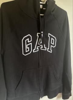 00s OLD GAP パーカー 短丈　ロゴドン　ブラック　y2k ストリートのサムネイル