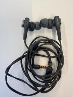 【美品】SONY MDR-XB55 グレー 有線イヤホン ポーチ付きのサムネイル