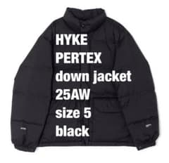 HYKE 25AW PERTEX ダウンジャケット 新品 未使用】HYKE PERTEX DOWN JACKET size5 黒 - メルカリ