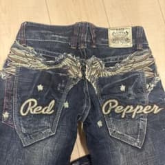 RED PEPPER デニムパンツ ウィング刺繍 size 24のサムネイル