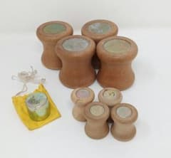 昭和　レトロ　組紐用　組玉　1個90g前後　60個セット　錘　重り 昭和 レトロ 組紐用 組玉 1個90g前後 60個セット 錘 重り