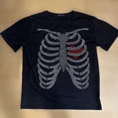 ROMWE ブラック スタッズ　Tシャツのサムネイル