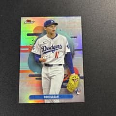 佐々木朗希 2025 Topps Finest リフラクター ルーキーカード - メルカリ