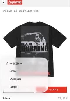 【最安値】Supreme Paris Is Burning Tee XL Supreme Paris Is Burning Tee - メルカリ
