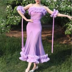 新品未使用 社交ダンス ワンピース  ドレス スタンダードのサムネイル