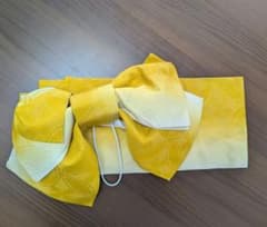 付け帯　浴衣　グラデーション　黄色　夏祭り　花火のサムネイル