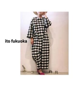 ito fukuoka 最安値】 jumpsuitslim （checkered - メルカリ