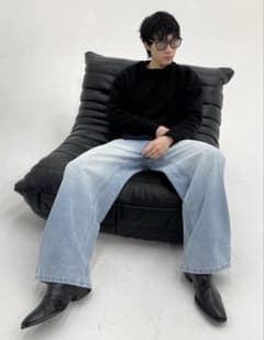 貴重品・即完品】ブラック モヘア ニット セーター - メルカリ