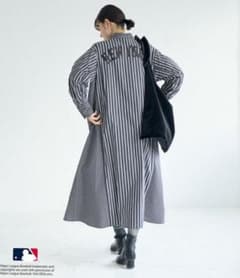 MLB ロペピクニック リボンタイシャツワンピース ヤンキース