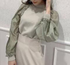 dazzlin 異素材切替 ボリュームスリーブ ニットのサムネイル