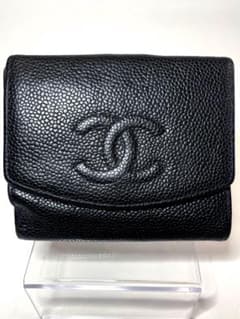 CHANEL シャネル キャビアスキン ココマーク 二つ折り財布のサムネイル