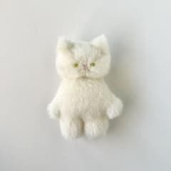 nekoのぬいぐるみ ( しろパン ) ハンドメイド作家 猫 アートドール d