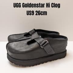 希少サイズ26 UGG アグ ゴールデンスター ハイ クロッグ 厚底 ブラック