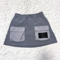 RUFFLOG ラフロッグ ストレッチ ゴルフ スカート グレー ナイロン