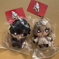 【正規品】ペルソナ5 P5R ぬいぐるみキーホルダー 明智吾郎　主人公　セット ペルソナ5 P5Rぬいぐるみキーホルダー 主人公 雨宮蓮 明智吾郎 セット