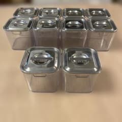 三宝産業（YUKIWA）角キッチンポット 薬味入れセット　10個 三宝産業（YUKIWA）角キッチンポット 薬味入れセット 10個 - メルカリ