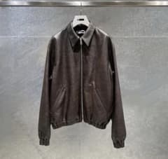 新品＜H＞シープレザー トラックジャケット Lサイズ　オーラリー　OVY コモリ 新品＜H＞シープレザー トラックジャケット Lサイズ オーラリー OVY