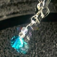 【結緒】ホタルガラス ミニチャーム 小　コウリブルーのサムネイル