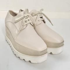1821 ステラマッカートニー 厚底 エリス ラインストーン アイボリー 36