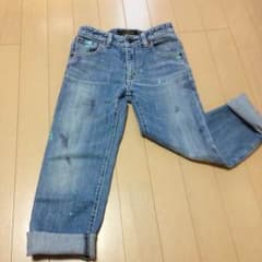 FITH ペンキ飛ばしデニムパンツ【size 120】リペア有りのサムネイル